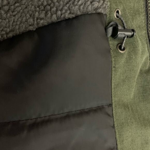 Eddie Bauer Men's Chore Jacket Olive Green Sz XLT Barn Coat Worker Utility - Picture 4 of 12